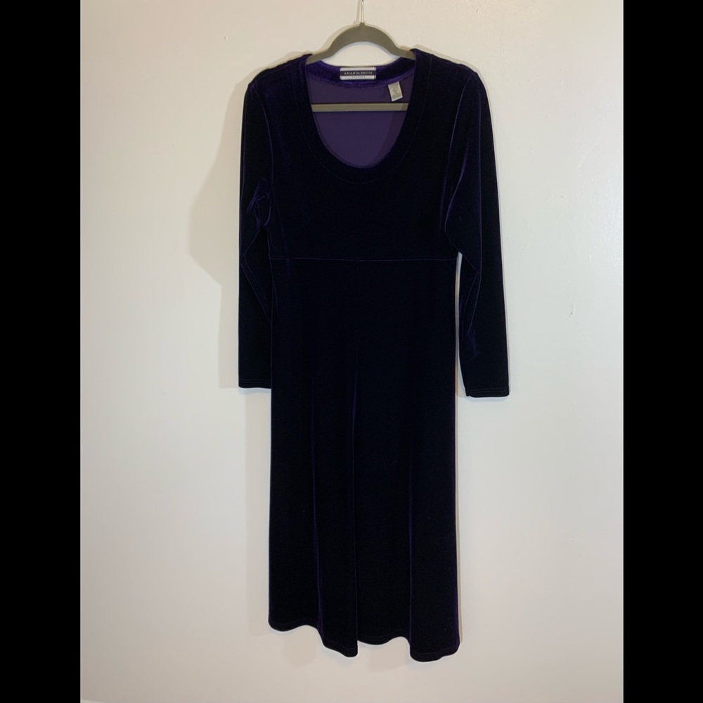 Mixi purple velvet dress size10 Amanda Smith